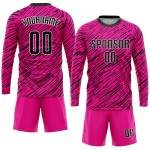 Sublimation Jersey Black-White Uniform Custom Soccer Pink