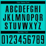 Uniform Custom Aqua Sublimation Soccer Jersey Black