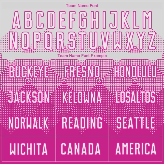 Uniform White Deep Pink Custom Sublimation Soccer Jersey