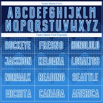 Soccer Jersey Powder Custom Sublimation Uniform Navy Blue-White