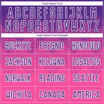 Soccer Sublimation Custom Pink Uniform Jersey Purple-White