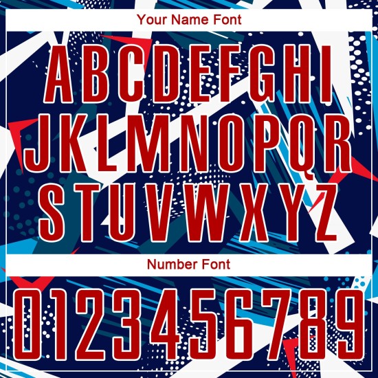 Uniform Jersey Custom Soccer Sublimation Navy Red-White