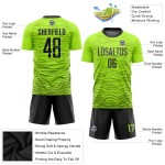 Uniform Green Custom Jersey Neon Black Soccer Sublimation