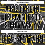 Custom Jersey Black Soccer Sublimation Uniform Black-Gold