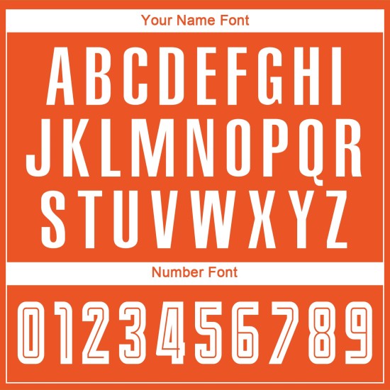 Uniform Soccer Fashion White-Black Fade Orange Sublimation Jersey Custom