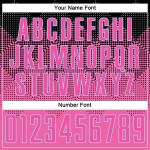 Gradient Custom Shape Jersey Soccer Square Pink Blue Sublimation Black-LIght Uniform