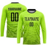 Uniform Green Custom Jersey Neon Black Soccer Sublimation