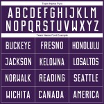 Uniform Sublimation Jersey Custom White Purple Soccer