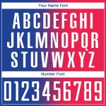 Sublimation Custom White-Royal Uniform Jersey Soccer Red