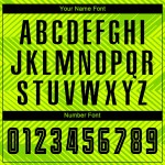 Custom Sublimation Uniform Jersey Black Soccer Green Neon