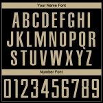 Black Uniform Jersey Gold-Red Vegas Sublimation Custom Soccer