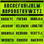 Custom Sublimation Uniform Jersey Black Soccer Green Neon